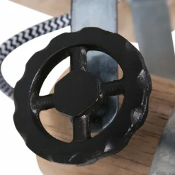 Spot Steinhauer Gearwood Bois clair, Nickel mat, 1 lumière