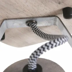 Spot Steinhauer Gearwood Bois clair, Nickel mat, 1 lumière