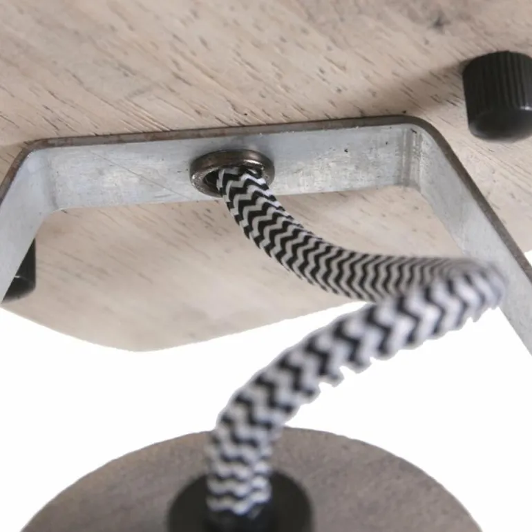 Spot Steinhauer Gearwood Bois clair, Nickel mat, 1 lumière