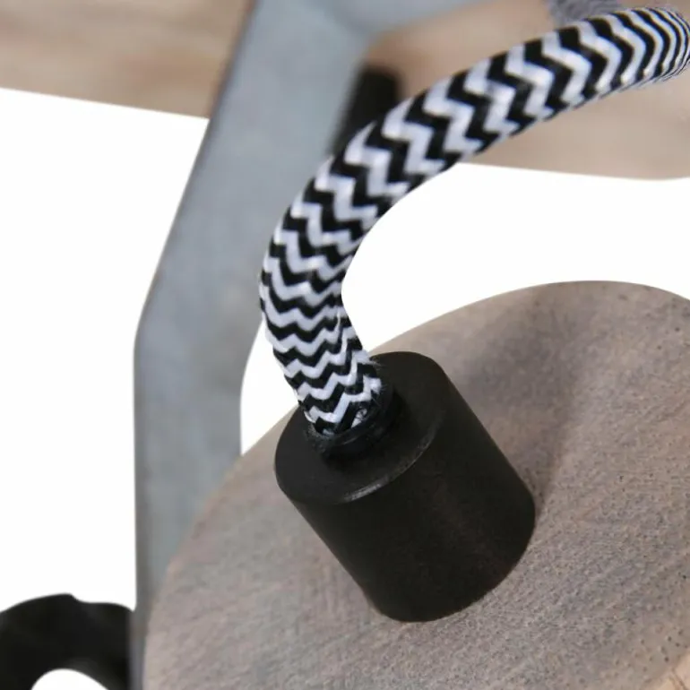 Spot Steinhauer Gearwood Bois clair, Nickel mat, 1 lumière