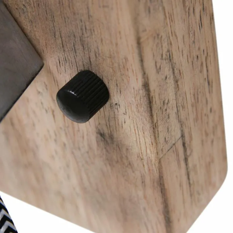 Spot Steinhauer Gearwood Bois clair, Nickel mat, 1 lumière