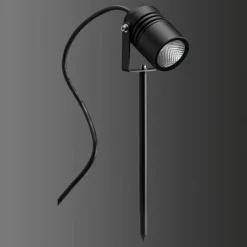 spot sur pieu LCD TYP 5018 LED Noir, 1 lumière