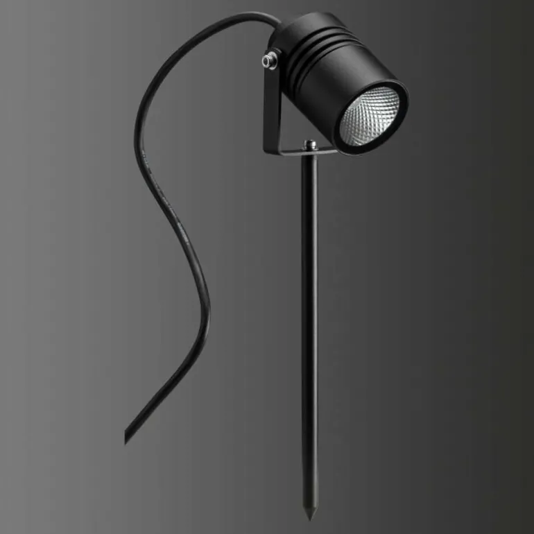 spot sur pieu LCD TYP 5018 LED Noir, 1 lumière