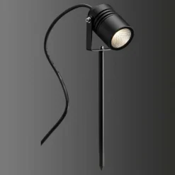 spot sur pieu LCD TYP 5018 LED Noir, 1 lumière