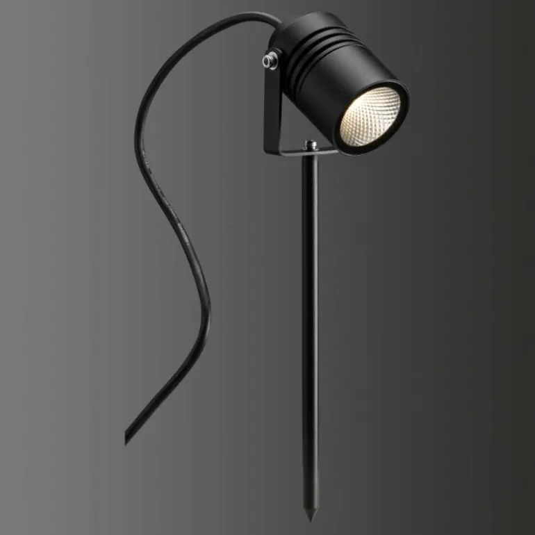 spot sur pieu LCD TYP 5018 LED Noir, 1 lumière