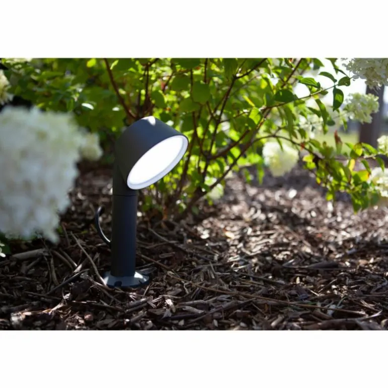 Spot sur pieu Lutec Dakota LED Anthracite, 1 lumière