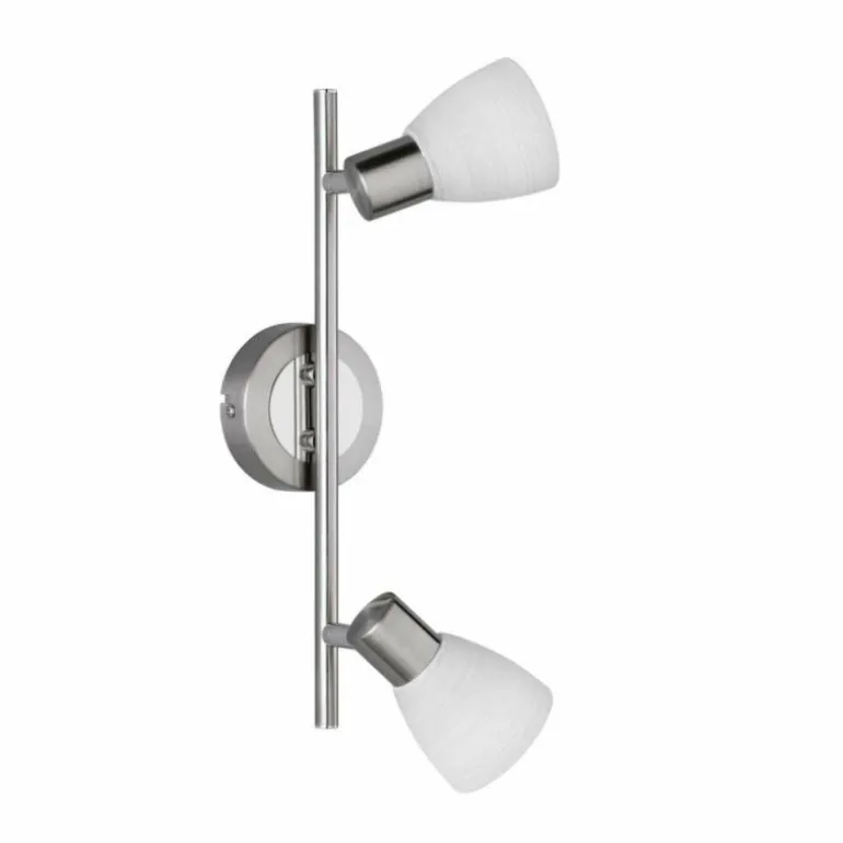Spot Trio CARICO LED Nickel mat, 2 lumières