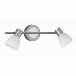 Spot Trio CARICO LED Nickel mat, 2 lumières