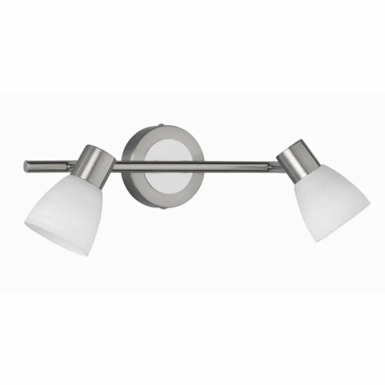 Spot Trio CARICO LED Nickel mat, 2 lumières