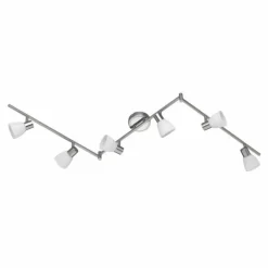 Spot Trio CARICO LED Nickel mat, 6 lumières