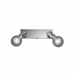 Spot Trio CARL Nickel mat, 2 lumières