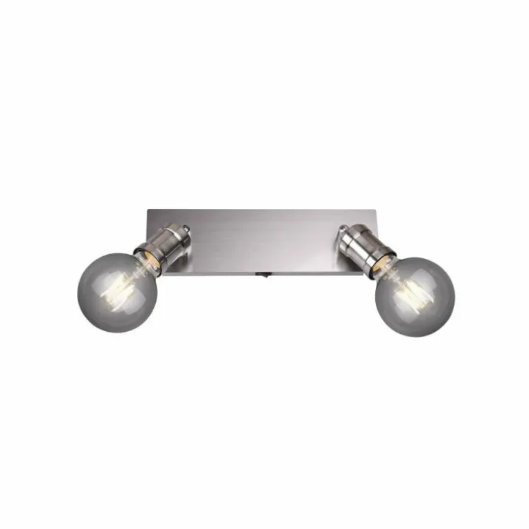 Spot Trio CARL Nickel mat, 2 lumières