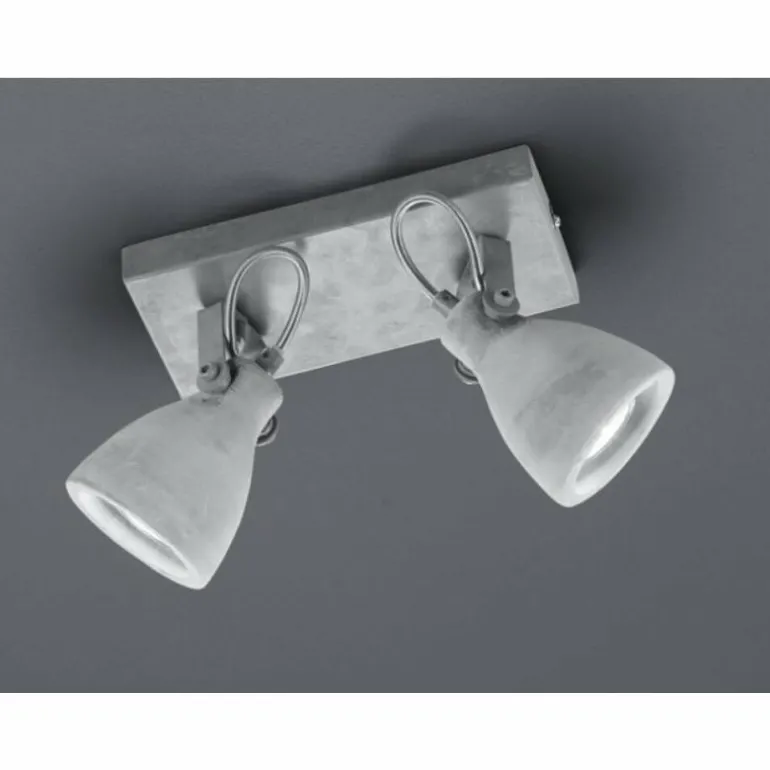 Spot Trio CONCRETE LED Gris, 2 lumières