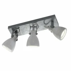 Spot Trio CONCRETE LED Gris, 3 lumières