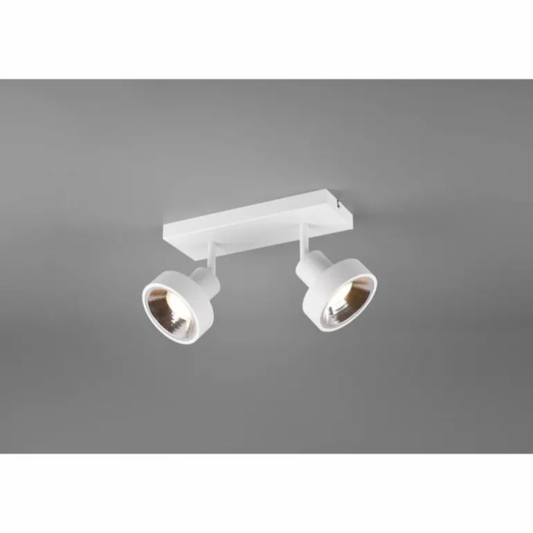 Spot Trio Leon LED Blanc, 2 lumières
