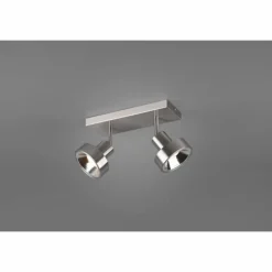 Spot Trio Leon LED Nickel mat, 2 lumières