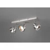 Spot Trio Leon LED Nickel mat, 3 lumières