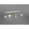 Spot Trio Leon LED Nickel mat, 4 lumières