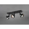 Spot Trio Leon LED Noir, 3 lumières