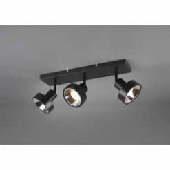 Spot Trio Leon LED Noir, 3 lumières
