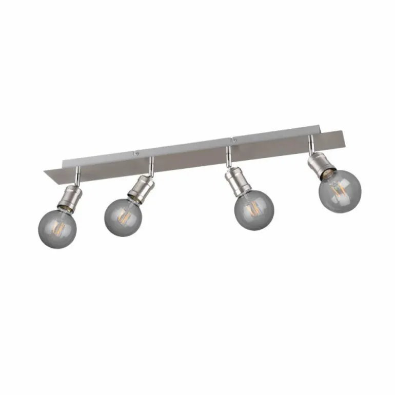 Spot Trio Leuchten CARL Nickel mat, 4 lumières