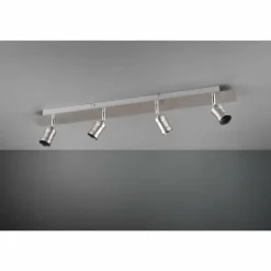 Spot Trio Leuchten CARL Nickel mat, 4 lumières