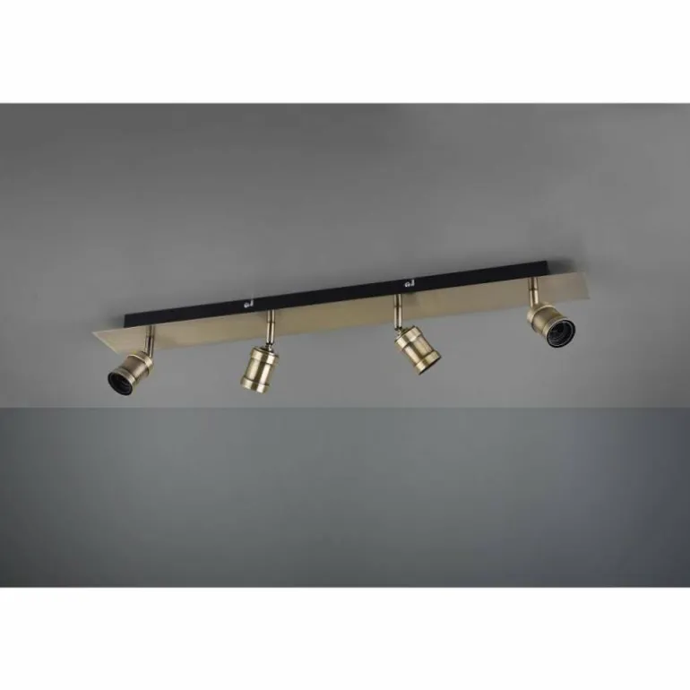 Spot Trio Leuchten CARL Vieux laiton, 4 lumières