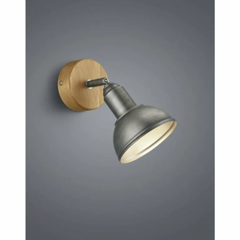 Spot Trio Leuchten DELHI Nickel mat, 1 lumière