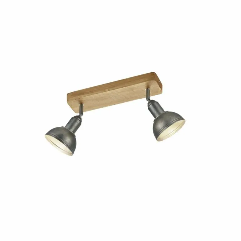 Spot Trio Leuchten DELHI Nickel mat, 2 lumières