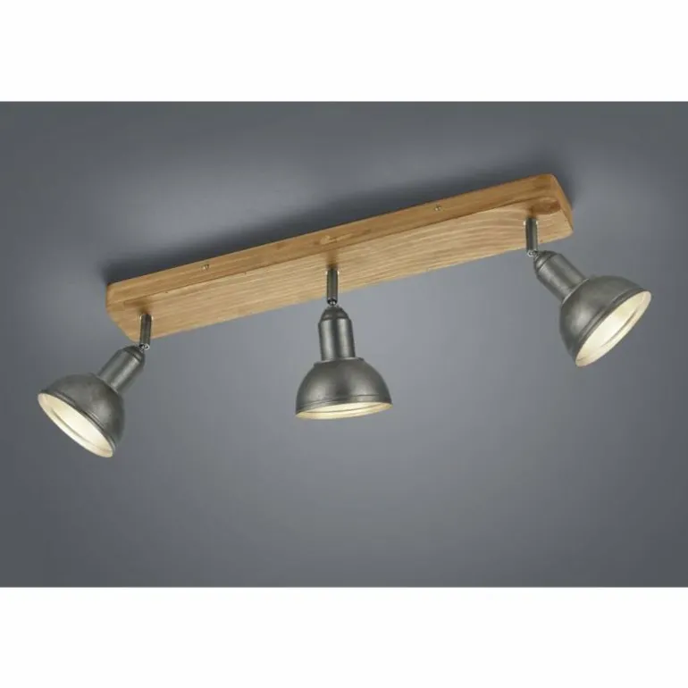 Spot Trio Leuchten DELHI Nickel mat, 3 lumières