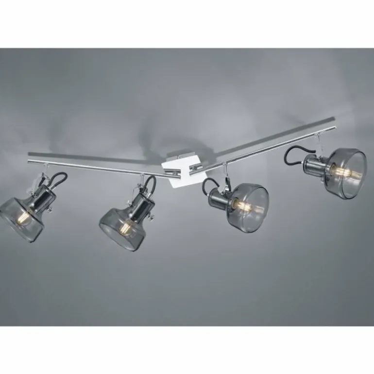 Spot Trio Leuchten KOLANI Chrome, 4 lumières