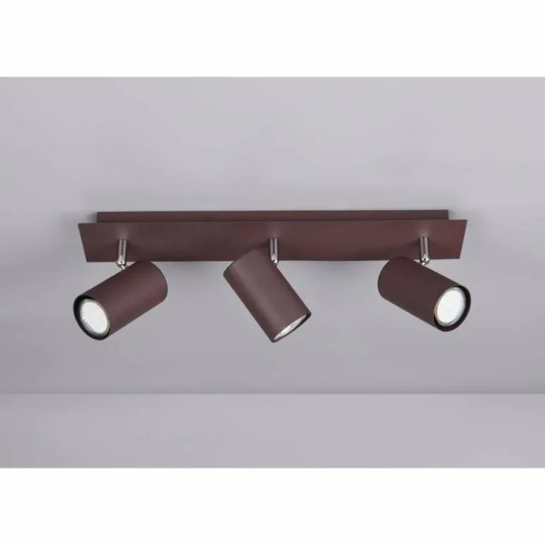 Spot Trio Leuchten MARLEY Rouille, 3 lumières