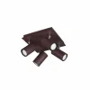 Spot Trio Leuchten MARLEY Rouille, 4 lumières