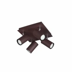 Spot Trio Leuchten MARLEY Rouille, 4 lumières