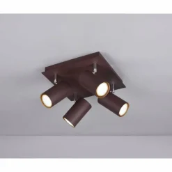 Spot Trio Leuchten MARLEY Rouille, 4 lumières