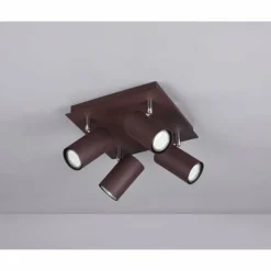 Spot Trio Leuchten MARLEY Rouille, 4 lumières