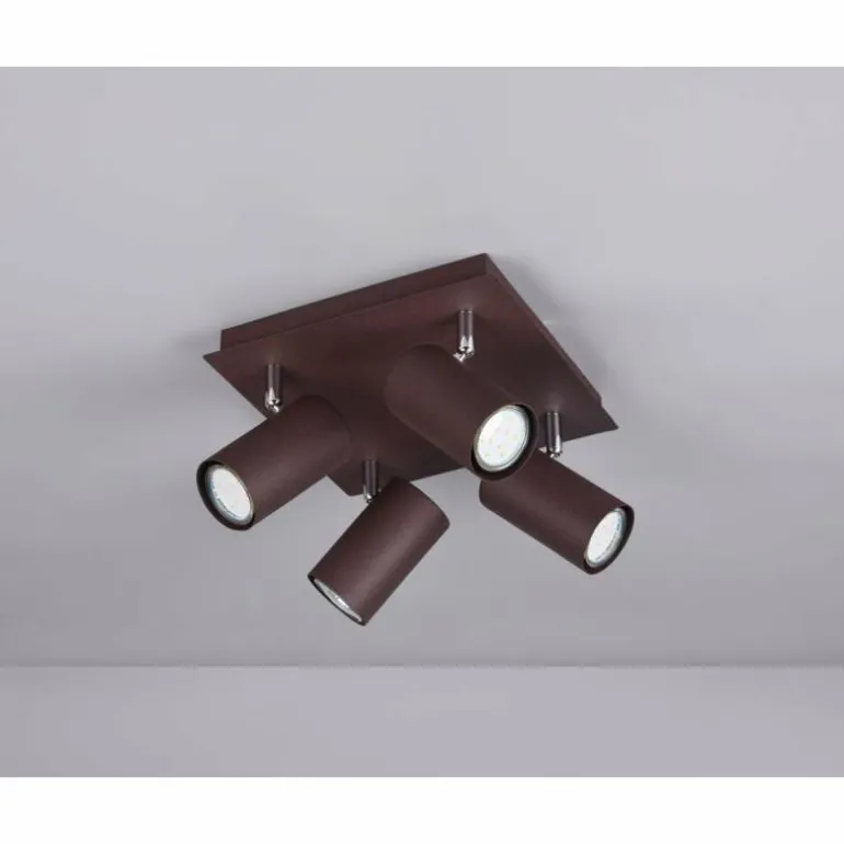 Spot Trio Leuchten MARLEY Rouille, 4 lumières