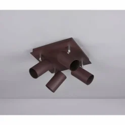 Spot Trio Leuchten MARLEY Rouille, 4 lumières