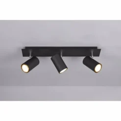Spot Trio Leuchten MARLEY Noir, 3 lumières