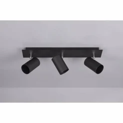 Spot Trio Leuchten MARLEY Noir, 3 lumières