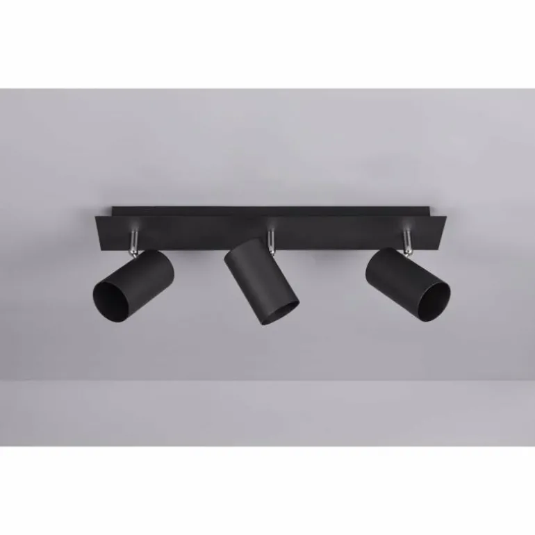 Spot Trio Leuchten MARLEY Noir, 3 lumières