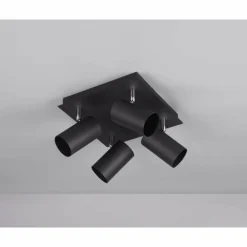 Spot Trio Leuchten MARLEY Noir, 4 lumières