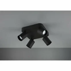 Spot Trio Leuchten PAGO Noir, 4 lumières