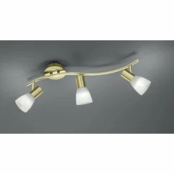 Spot Trio LEVISTO LED Laiton, 3 lumières