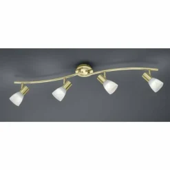 Spot Trio LEVISTO LED Laiton, 4 lumières