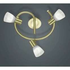 Spot Trio LEVISTO LED Laiton, 3 lumières
