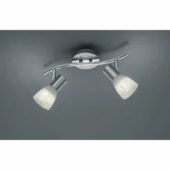 Spot Trio LEVISTO LED Nickel mat, 2 lumières