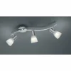 Spot Trio LEVISTO LED Nickel mat, 3 lumières