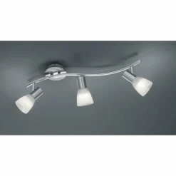 Spot Trio LEVISTO LED Nickel mat, 3 lumières