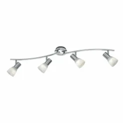 Spot Trio LEVISTO LED Nickel mat, 4 lumières